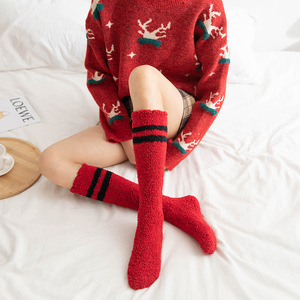 <strong>Warm</strong> Cozy Coral Velvet Colorful Thermal <strong>Fuzzy</strong> <strong>Socks</strong> Winter Floor Fluffy Long Korean Women <strong>Socks</strong> - Product Image 3