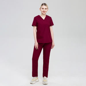 Set di Uniformi Mediche Unisex Multicolore, <span class=keywords><strong>Divisa</strong></span> per Dentisti e Infermieri, Set Elasticizzato <span class=keywords><strong>Blu</strong></span> Royal per Ospedali - Product Image 3