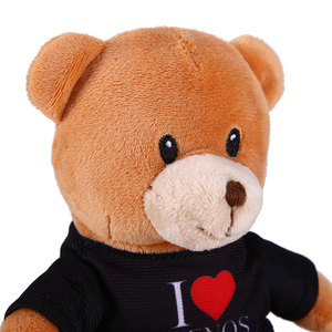 Personalizado logotipo de pelúcia macia, urso de pelúcia, marrom, chaveiro, brinquedo com t, camisetas, desenho animado, animal de pelúcia, <span class=keywords><strong>mini</strong></span> urso, atacado - Product Image 5