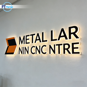 Insegna Luminosa a LED con Design Gratuito, Impermeabile IP65, in Acciaio Inox, con Lettere 3D Illuminate e Forate Lateralmente per Marchi - Product Image 4