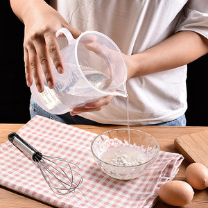 Tasses à mesurer en plastique transparent 50 ml 250 ml 500 ml 1000 ml 2000 ml avec graduations pour la pâtisserie et l'utilisation en cuisine - Product Image 4