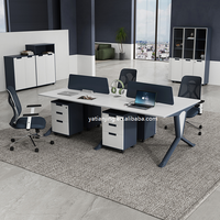 Mobilier de bureau de luxe Table de bureau moderne en forme de L bureau de direction bureau de travail haut de gamme