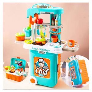 Juego de Cocina de Juguete para Niños, Vajilla, Utensilios, Maleta de Cocina para Niños Pequeños, Juego de Roles - Product Image 3