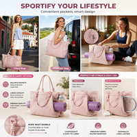 Sac fourre-tout personnalisé pour femme, grande capacité, en polyester, sac à bandoulière, imperméable, décontracté, pour le shopping et le travail, OEM ODM, vente en gros