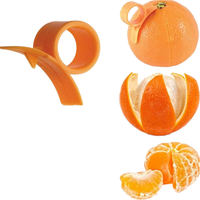 Sinaasappelschillers Creatieve Fruit Citroen Sinaasappel Snijder Gemakkelijke Opener Citrusmes Handmatig Plastic PP Huis Keuken Fruitopener