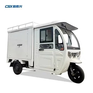 Xe Ba Bánh Điện 3 Bánh Kín Bán Chạy 2022 Xe Ba Bánh Tốc Hành/Xe Ba Bánh Chở Hàng Thực Phẩm Pin Axit Chì Dùng Trong Ô Tô