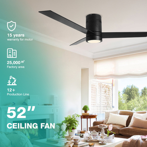 Diseño único Control remoto 3 hojas de goma <span class=keywords><strong>Motor</strong></span> de CC Super silencioso sala de estar Led luces de ventilador de techo - Product Image 2