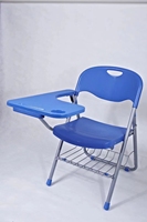 Chaise de formation pliable en gros pour salle de classe, chaise de réunion en plastique PP coloré avec tableau d'écriture pour usage scolaire