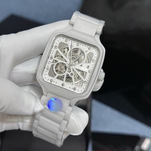 นาฬิกาข้อมือผู้ชายแฟชั่นยอดนิยมปี 2026 ดีไซน์หน้าปัดสี่เหลี่ยม นาฬิกาจักรกลกันน้ำสำหรับเล่นกีฬาและธุรกิจ - Product Image 2