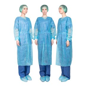 PP monouso non tessuto isolamento camice Sterile <span class=keywords><strong>Spunbond</strong></span> manica lunga abiti medici per i pazienti - Product Image 2