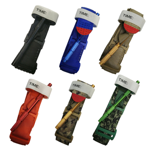 Einhandbedienung Schnelle Blutstillung Langlebiges Nylon Outdoor-Überlebens-Trauma-Erste-Hilfe-Set Aluminium-Windlass-Tourniquet - Product Image 2