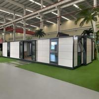 Casa Móvil Fácil de Instalar, Casa Contenedor Expandible de 20 pies con Dormitorio, Cocina, Sala de Estar, Diseño Prefabricado Minimalista