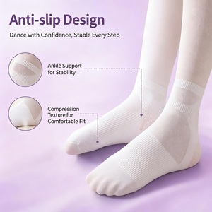 Medias de ballet antideslizantes para adultos al por mayor, pantimedias de baile de alta elasticidad, resistentes a desgarros, para clases de baile de verano - Product Image 4