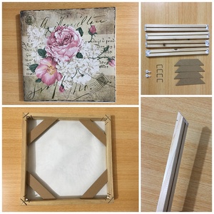 Marco Decorativo para Pinturas, Ecológico, Natural, DIY, Marco de Madera Sólida para Lienzos, Arte de Pared, Pósteres y Fotos - Product Image 5