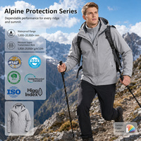 Vestes de montagne personnalisées de haute qualité pour l'hiver, imperméables, coupe-vent, respirantes, hardshell 3-en-1