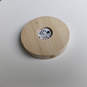<span class=keywords><strong>Lampe</strong></span> de chevet LED <span class=keywords><strong>sans</strong></span> <span class=keywords><strong>fil</strong></span> en bois avec base tactile, <span class=keywords><strong>rechargeable</strong></span> USB Type C, support rond, logo personnalisé - Product Image 4