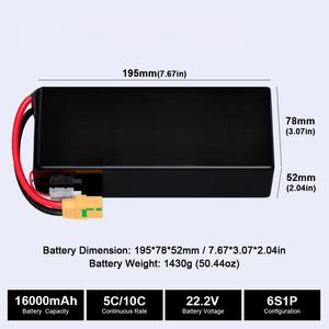 XFlight Semi Solid State <b>Battery</b> 6S/8S/12S/14S 12000/16000/23000/26000/29000/31000/35000mAh <b>Battery</b> for Agriculture <b>Drone</b> - Product Image 3