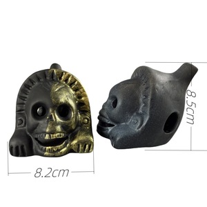 Nuovo Prodotto <span class=keywords><strong>di</strong></span> Tendenza Transfrontaliero: Fischietto della Morte Azteco in Ceramica con Design a Teschio, Suono Strano e Urlante, Giocattolo Novità per Scherzi all'Aperto, Modello Volto <span class=keywords><strong>di</strong></span> Leone Umanoide - Product Image 2