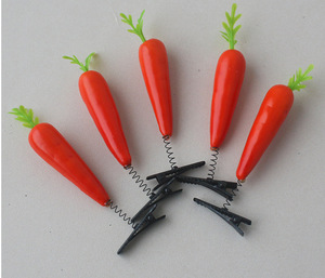 Pinzas para el pelo DIY con diseño de frutas vívidas, accesorios para el pelo con resorte y juguete de peluche vibrante para fiestas - Product Image 4