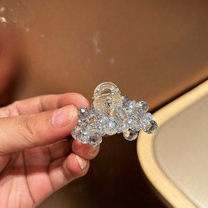 Pince à cheveux de luxe en cristal pour femme, élégante, avec perles antidérapantes - Product Image 4