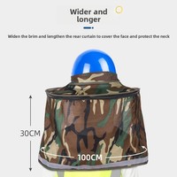 Protector de Cuello de Malla de Alta Visibilidad Personalizado Dolnesrn AQM con Tira Reflectante para Trabajo al Aire Libre, Sombrero de Seguridad, Protección Solar