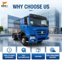 Truk Berat SINOTRUCK 2023 371hp 380Hp, Traktor Head Trailer Baru, Manual, Suspensi Udara Weichai, 4x2, Gearbox FAST