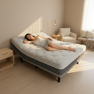 Base de Cama Ajustable <span class=keywords><strong>Externa</strong></span> Resistente con Control Remoto Inalámbrico, Sistema de Elevación Estable para Máximo Confort, Uso para Personas Mayores y Embarazadas - Product Image 1
