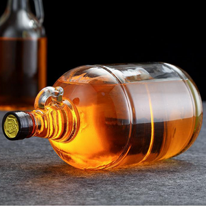 Bouteilles de vin de Californie de <span class=keywords><strong>5</strong></span> <span class=keywords><strong>litres</strong></span> <span class=keywords><strong>Bouteille</strong></span> de carafe en verre 4L Ensemble de verre et de carafe à whisky 3L - Product Image 5