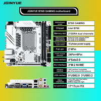 Motherboard Gaming JGINYUE B760I DDR4 Dual Channel LGA 1700 Mendukung CPU Generasi ke-12 dan ke-13 untuk PC Gaming