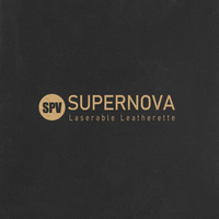 Rouleaux de similicuir Supernova en gros, motifs gravables au laser, feuilles de similicuir noir à rouge, logo personnalisé
