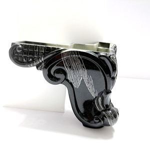 YIJUN Furniture Legs 4073 Black <b>ABS</b> Modern Minimalist Easy Installation - Product Image 5