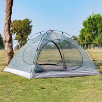 Tente de camping double couche avec résistance améliorée aux intempéries et au vent pour la randonnée en famille, abri toutes saisons