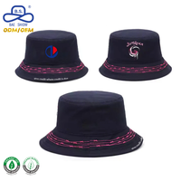 Usine certifiée BSCI GRS, impression personnalisée du logo, chapeau bob rose élégant et tendance, ajustable, pour unisexe