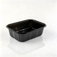 Barquette jetable en PET, profonde et rectangulaire, pour tomates cerises, baies, fruits, viande, charcuterie, vente au détail, boucherie, épicerie, vente en gros, personnalisable, OEM