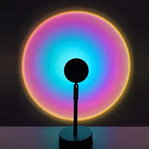 Sun Sunset Home Decor LED Nachtlicht Nordic Sunset Projektions lampe Projektor Licht Regenbogen New Metal Modern RGB 1080p Lampe AXFU