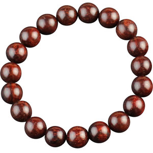 Pulsera de palisandro indio con cuentas redondas de 10 mm, 22 piezas, joyería budista para rezar, para mujer - Product Image 5