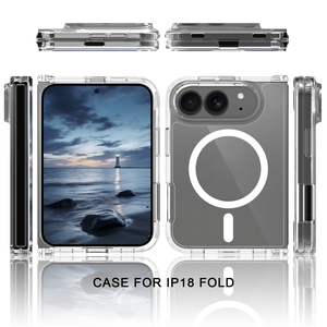 Custodia Magnetica Trasparente per iPhone Fold 18, <span class=keywords><strong>Cover</strong></span> Trasparente per Cellulare iPhone Fold 18 - Product Image 2