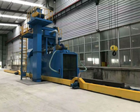 Machine de sablage à billes haute performance Delong avec convoyeur à rouleaux pour le nettoyage de surface des tôles d'acier