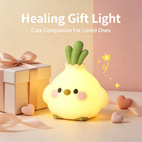 Veilleuse en silicone mignonne, 7 couleurs changeantes, commande tactile, lampe de chevet, cadeau pour chambre d'enfant, veilleuse