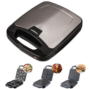 Fijo 4 rebanadas 1400W 1200W plato <span class=keywords><strong>grande</strong></span> tostadas waffle Maker parrilla eléctrica gran familia <span class=keywords><strong>sandwichera</strong></span> - Product Image 4