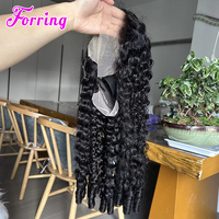 Wig rambut manusia asli Burma keriting 15A tanpa lem, wig HD Lace Frontal dengan rambut India asli, kutikula sejajar, HD Lace Frontal.