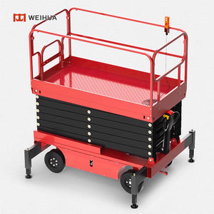 Platform Lift Bergerak Hidrolik Tipe Gunting 2025, Mobile Scaffold Towable Boom Lift 6m 8m 10m, Kapasitas 500kg dengan Outriggers - Product Image 4