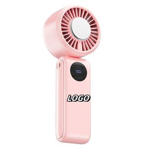 X418 2026 รุ่นใหม่ T50 พัดลมพกพา 100 ระดับความเร็วสูง พัดลมทำความเย็นแบบน้ำแข็ง ความเร็วสูง 4000mah พัดลมพับได้ ชาร์จไฟได้ พัดลมมือถือขนาดเล็ก - Product Image 1