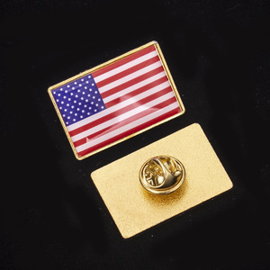Nome del design bandiera del paese USA Gouden Arabia saudita spille in metallo Yiwu Saree spille da donna smalto morbido perno in zinco placcato - Product Image 4