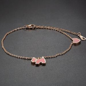 Cadena de pie impermeable al por mayor cadena de oro tobillo oro en forma de corazón <span class=keywords><strong>perro</strong></span> encanto mujeres <span class=keywords><strong>tobillera</strong></span> - Product Image 3