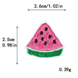 Mignon <span class=keywords><strong>Petit</strong></span> Snack Fruit Thème Mini Gâteau Crème Glacée Boisson Douce Fer sur Brodé Décoratif Enfants Patchs pour Jeans Vêtements - Product Image 3