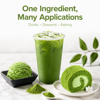 Poudre de thé vert Matcha biologique certifiée Halal EU&NOP, qualité cérémoniale, en sachet, vente en gros, nouveauté