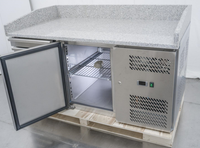 190L CNJT une porte 7 tiroirs pizza ingrédients salade bar marbre table de préparation refroidisseur réfrigérateur comptoir