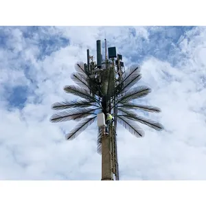 Q235 20-30 м горячеоцинкованная Порошковая живопись Телеком монополь связи сосна и Пальмовая башня для поддержки антенны
