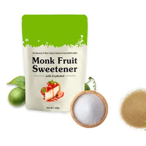 Vegan Sugar Substitute Erythritol Monk Fruit Extract Sweetener Powder Monk Fruit Sweetener usa Monk Fruit Sweetener Manufacture